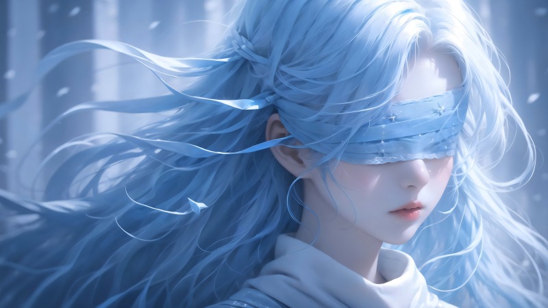《仙剑问情女神》蒙眼美女 画师 炼丹 高清无水印原图4K动漫壁纸3840×2160