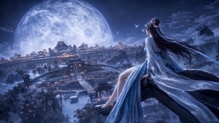凡人修仙传 南宫婉月夜4K壁纸 3840x2160