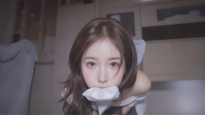 居家可爱清纯少女人像