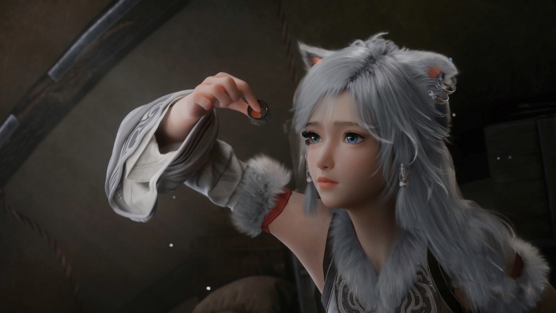 国风仙侠银月 狐耳少女 4K 唯美壁纸
