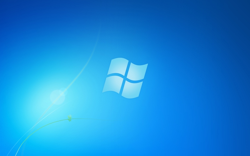 Windows 7 经典蓝色默认壁纸 系统原生桌面背景 1920×1200