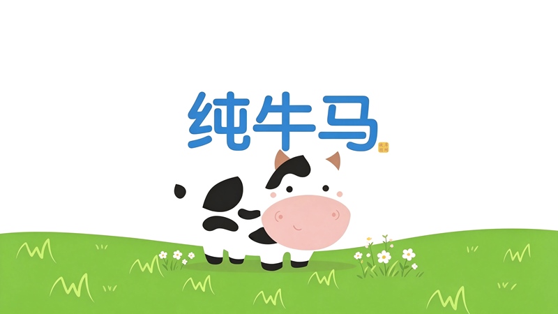 4K 打工人高清壁纸 可爱纯牛马奶牛草地简约搞笑梗图 3840×2160